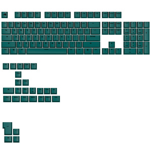 Miniatura produktu: Glorious GPBT Basics Keycaps, ANSI Layout (US), PBT, Dye-Sub, Totem Green