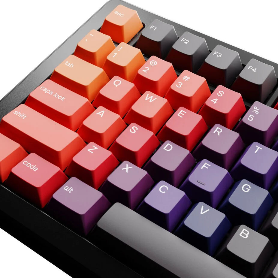 Glorious GPBT Gradient Keycaps, ANSI Layout (US), PBT, Dye-Sub, Celestial Fire Glorious GPBT Gradient Keycaps, ANSI Layout (US), PBT, Dye-Sub, Celestial Fire