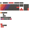 Glorious GPBT Gradient Keycaps, ANSI Layout (US), PBT, Dye-Sub, Celestial Fire