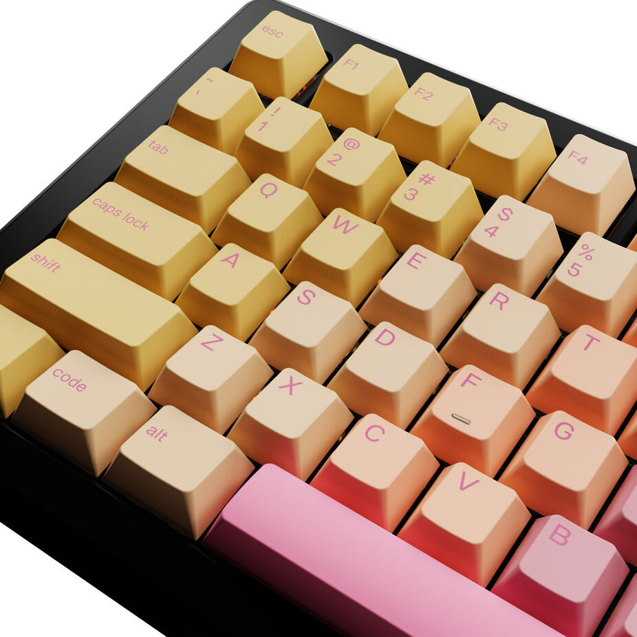 Glorious GPBT Gradient Keycaps, ANSI Layout (US), PBT, Dye-Sub, Grapefruit Glorious GPBT Gradient Keycaps, ANSI Layout (US), PBT, Dye-Sub, Grapefruit