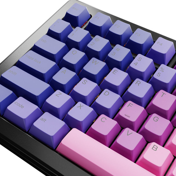Zdjęcie produktu: Glorious GPBT Gradient Keycaps, ANSI Layout (US), PBT, Dye-Sub, Nebula