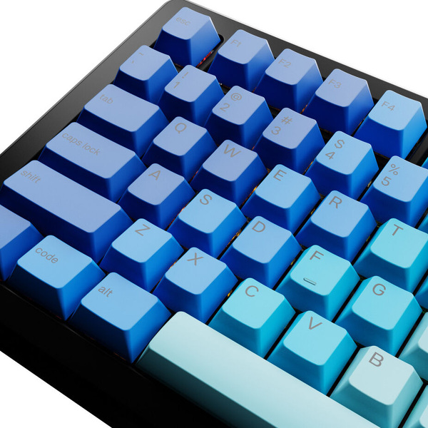 Zdjęcie produktu: Glorious GPBT Gradient Keycaps, ANSI Layout (US), PBT, Dye-Sub, Ocean