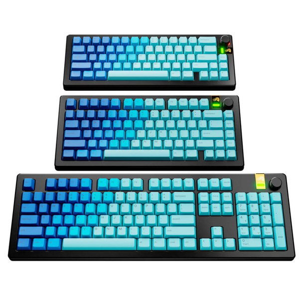 Zdjęcie produktu: Glorious GPBT Gradient Keycaps, ANSI Layout (US), PBT, Dye-Sub, Ocean