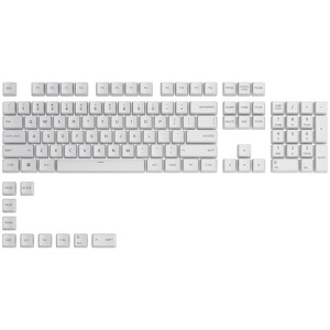 Miniatura produktu: Glorious GPBT Keycaps, 114 klawiszy PBT, ANSI, Layout US, Arctic White