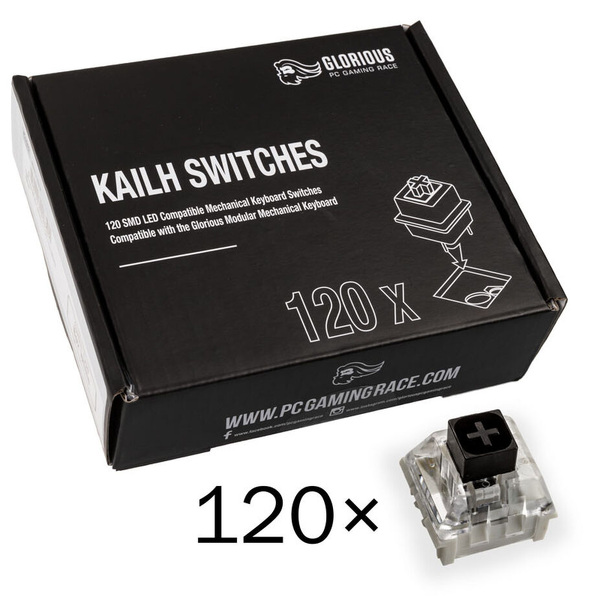 Zdjęcie produktu: Glorious Kailh Box Black Switche (120 sztuk)