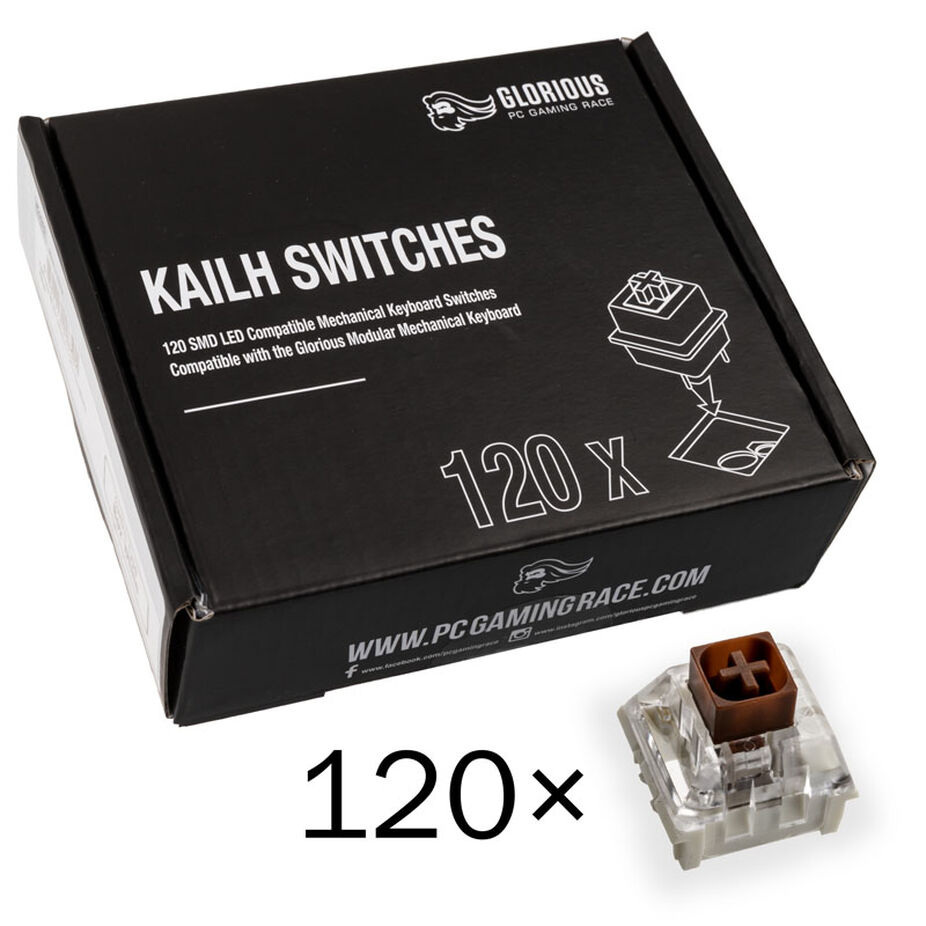 Glorious Kailh Box Brown Switche (120 sztuk)
