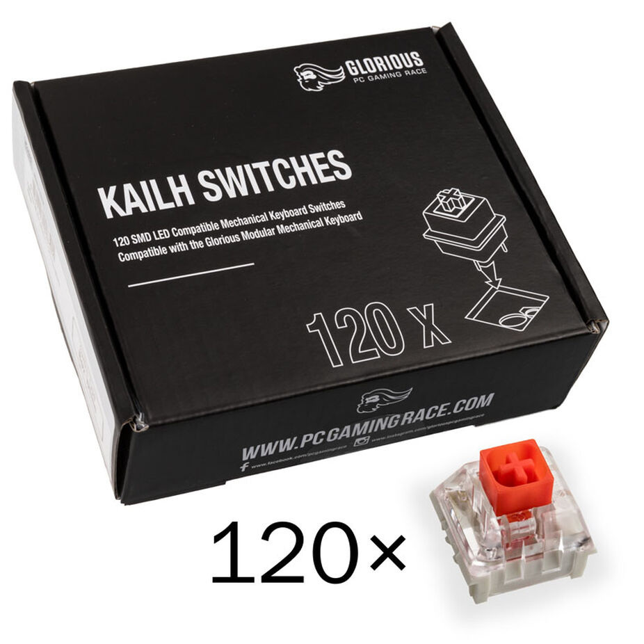 Glorious Kailh Box Red Switche (120 sztuk)
