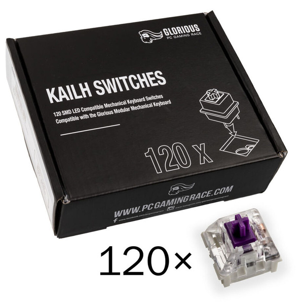 Zdjęcie produktu: Glorious Kailh Pro Purple Switche (120 sztuk)