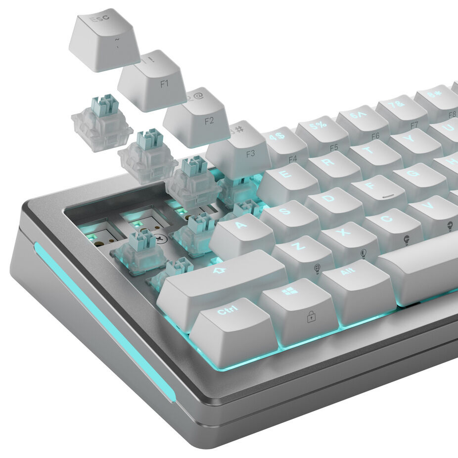 Glorious Lynx HE Silent Switche, Efekt Halla, linear, MX-Stem, 40g, nasmarowane, 36 sztuk