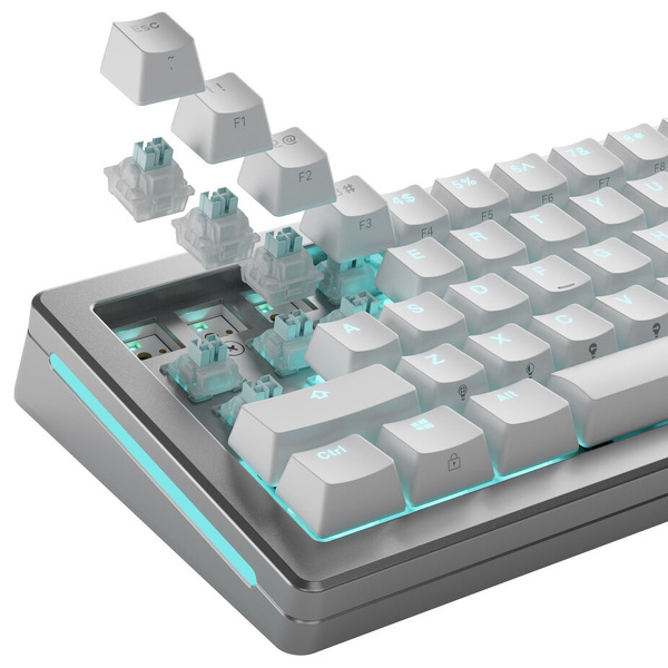 Zdjęcie produktu: Glorious Lynx HE Silent Switche, Efekt Halla, linear, MX-Stem, 40g, nasmarowane, 36 sztuk