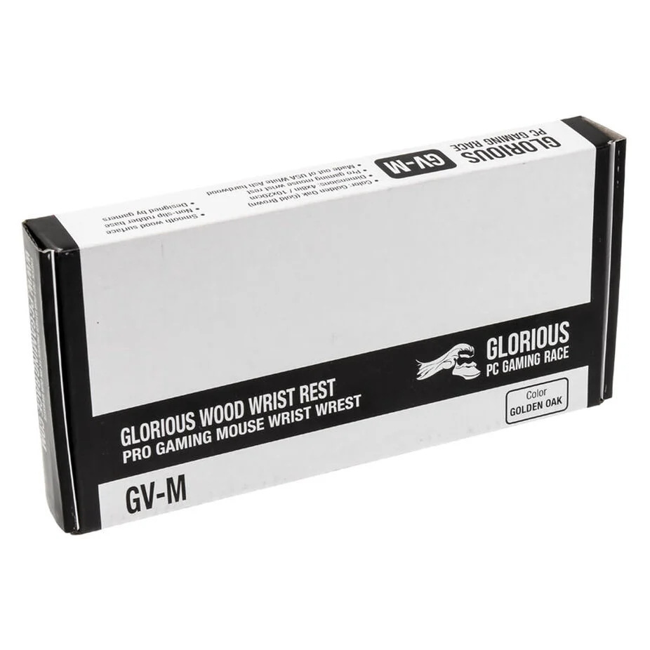 Podpórka pod nadgarstek Glorious Mouse, drewno, czarny brąz