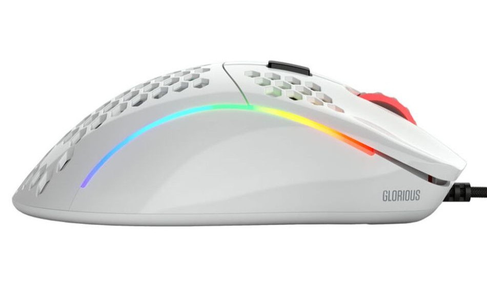 Glorious Model D mysz gamingowa White, glossy