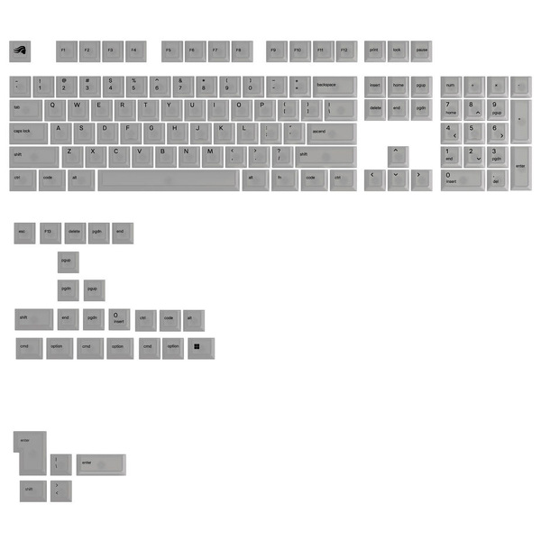 Zdjęcie produktu: Glorious Polychroma V2 Keycaps, układ ANSI (USA), poliwęglan, druk UV, przezroczysty Zdjęcie produktu: Glorious Polychroma V2 Keycaps, układ ANSI (USA), poliwęglan, druk UV, przezroczysty