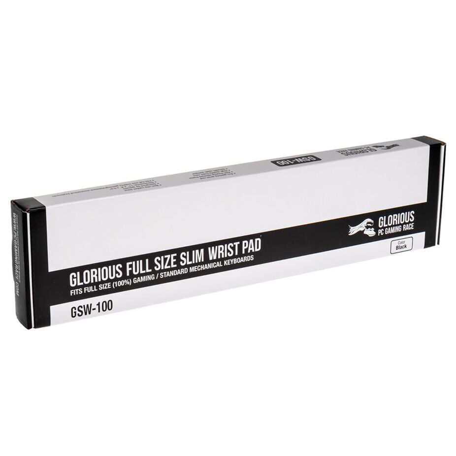 Glorious Podkładka pod nadgarstki Slim, Full Size Black Glorious Podkładka pod nadgarstki Slim, Full Size Black