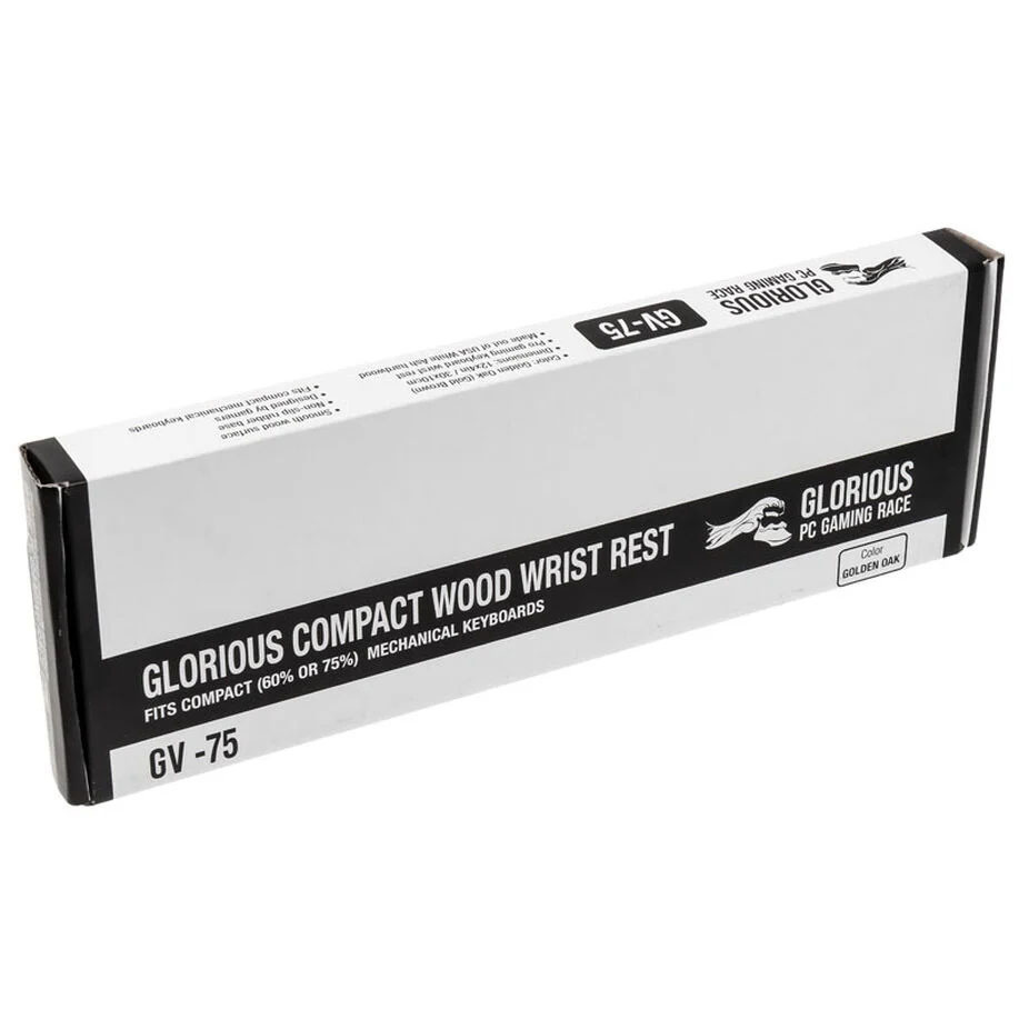Glorious Podkładka pod nadgarstki, Compact Wood Blackbrown Glorious Podkładka pod nadgarstki, Compact Wood Blackbrown