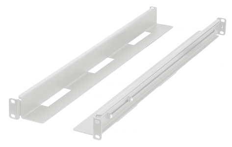 Miniatura produktu: Zestaw szyn montażowych do szaf Rack 19" przesuwne 650-1090mm szary Lanberg