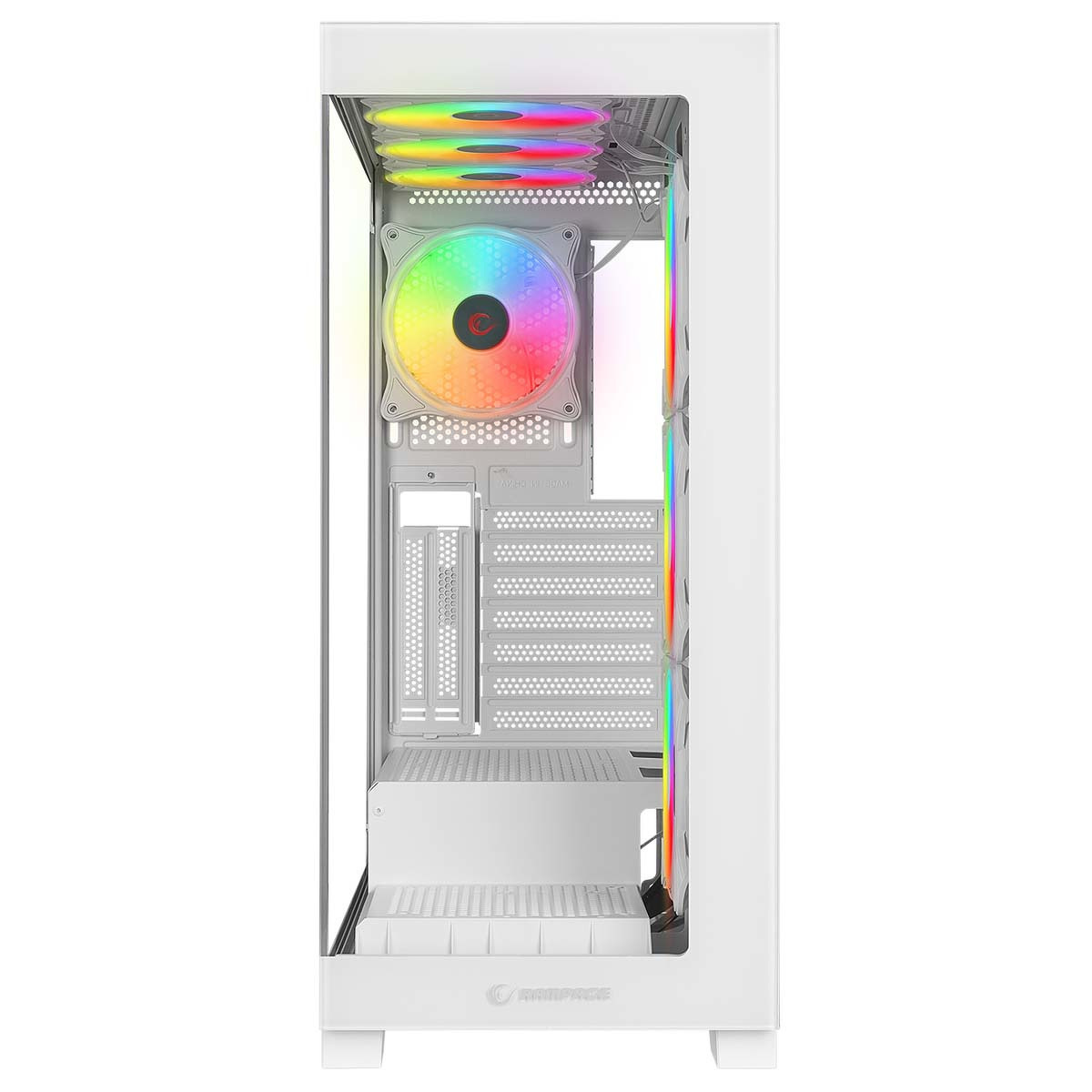 Obudowa do komputera Rampage Hydra V3 Obudowa PC 4x120mm wentylator RGB biała
