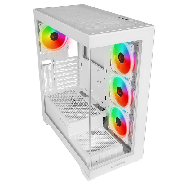 Zdjęcie produktu: Obudowa do komputera Rampage Hydra V3 Obudowa PC 4x120mm wentylator RGB biała