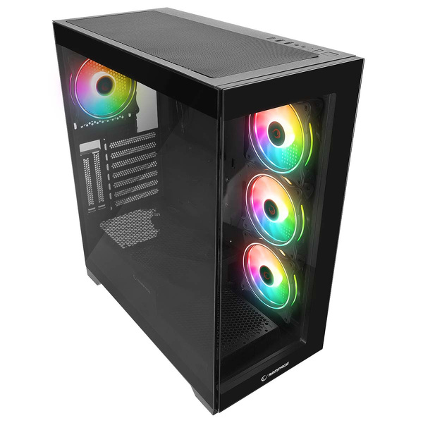 Zdjęcie produktu: Obudowa do komputera Rampage Hydra V3 Obudowa PC 4x120mm wentylator RGB czarna