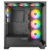 Miniatura zdjęcia: Obudowa do komputera Rampage Hydra V3 Obudowa PC 4x120mm wentylator RGB czarna