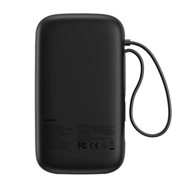 Powerbank Baseus QPow 2 20000mAh 30W 2xUSB-C - czarny