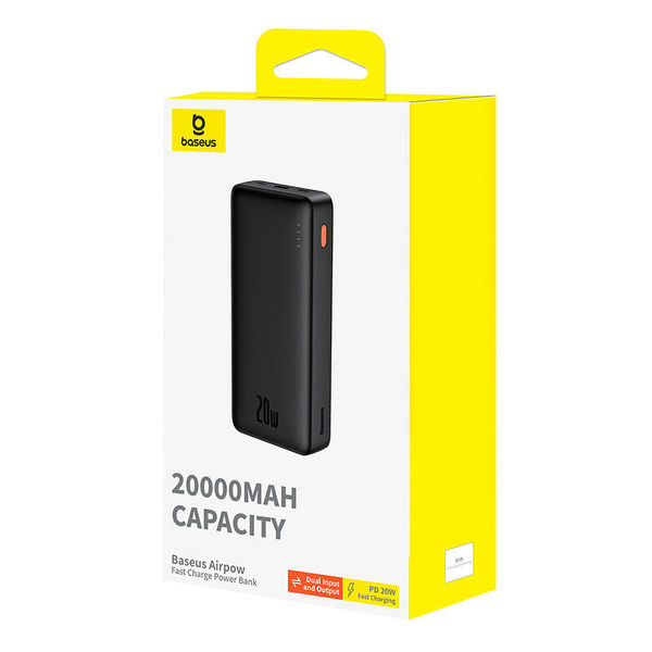 Zdjęcie produktu: Powerbank Baseus Airpow 20000mAh 20W - czarny
