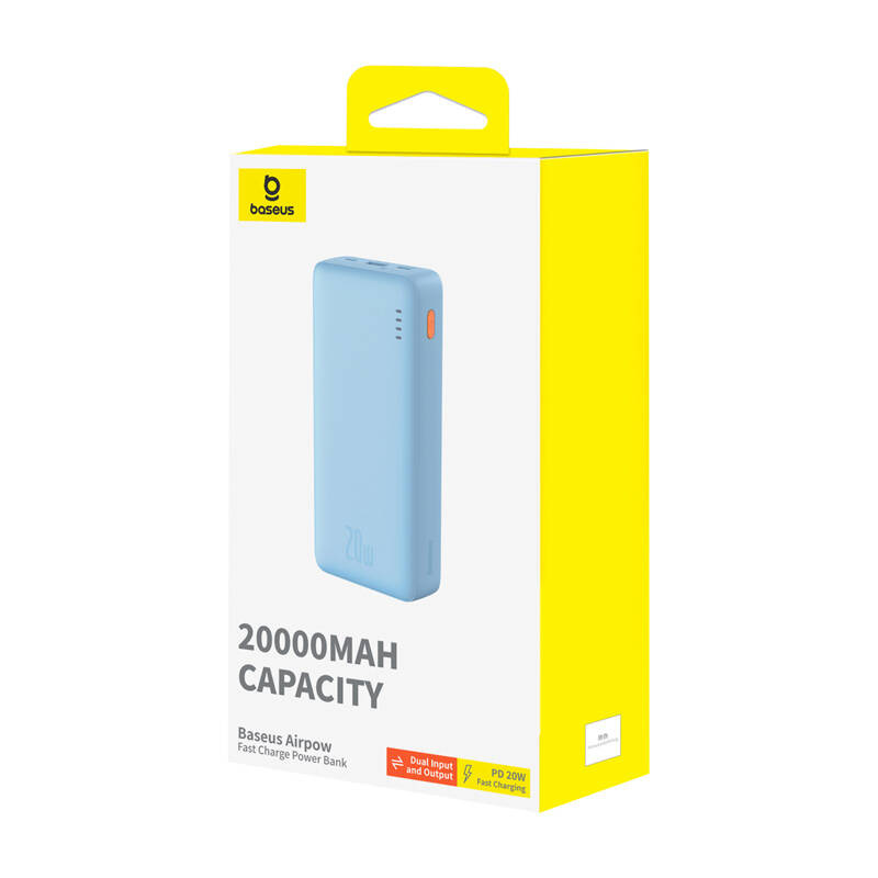 Powerbank Baseus Airpow 20000mAh 20W - niebieski