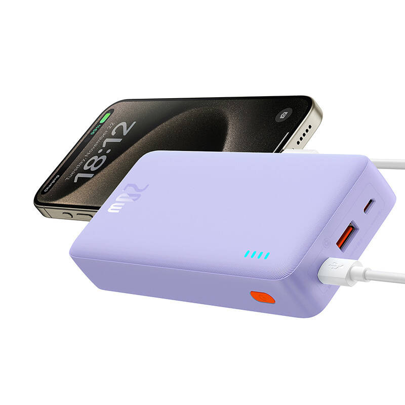 Powerbank Baseus Airpow 20000mAh 20W - fioletowy