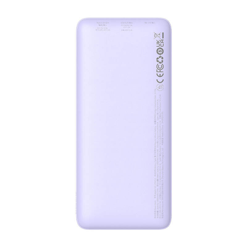 Powerbank Baseus Airpow 10000mAh 20W - fioletowy