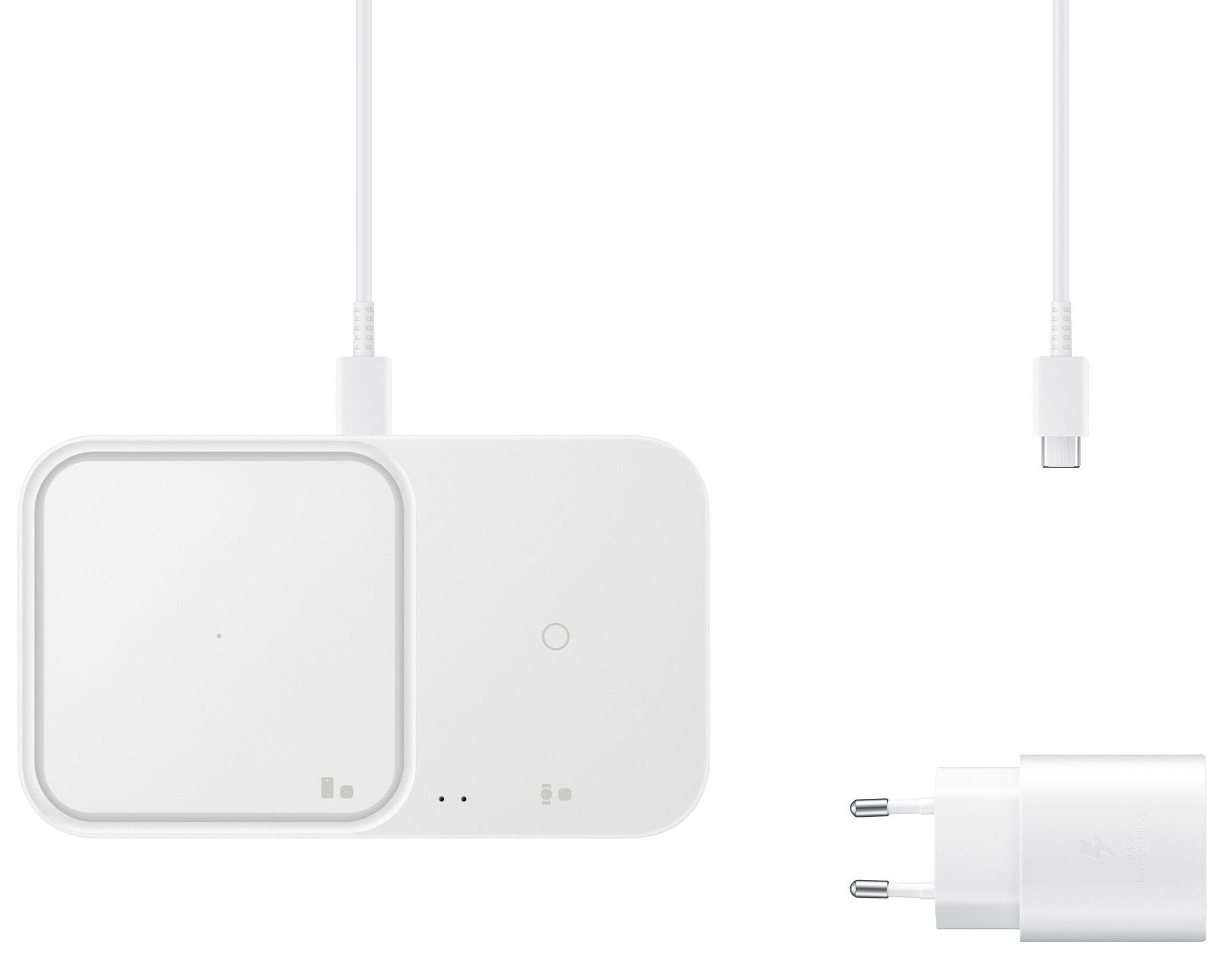 Samsung Wireless Charger Duo 15W + kabel + zasilacz biała