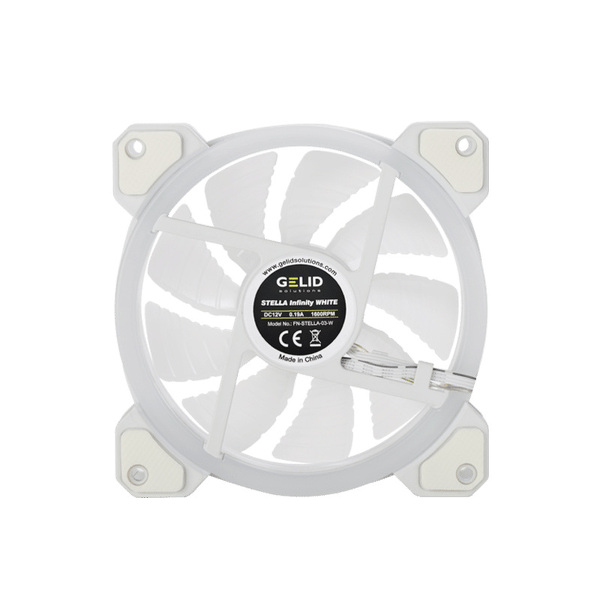 Zdjęcie produktu: Wentylator Gelid Stella Infinity White ARGB 120mm (FN-STEELA-03-W)