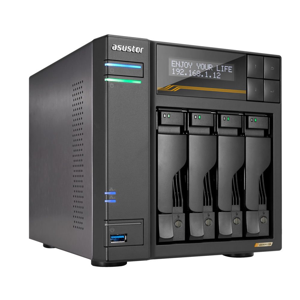 Asustor LOCKERSTOR 4 Gen3 AS6804T 4-bay AMD V3C14 16GB Asustor LOCKERSTOR 4 Gen3 AS6804T 4-bay AMD V3C14 16GB