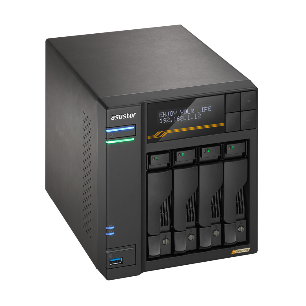 Asustor LOCKERSTOR 4 Gen3 AS6804T 4-bay AMD V3C14 16GB Asustor LOCKERSTOR 4 Gen3 AS6804T 4-bay AMD V3C14 16GB