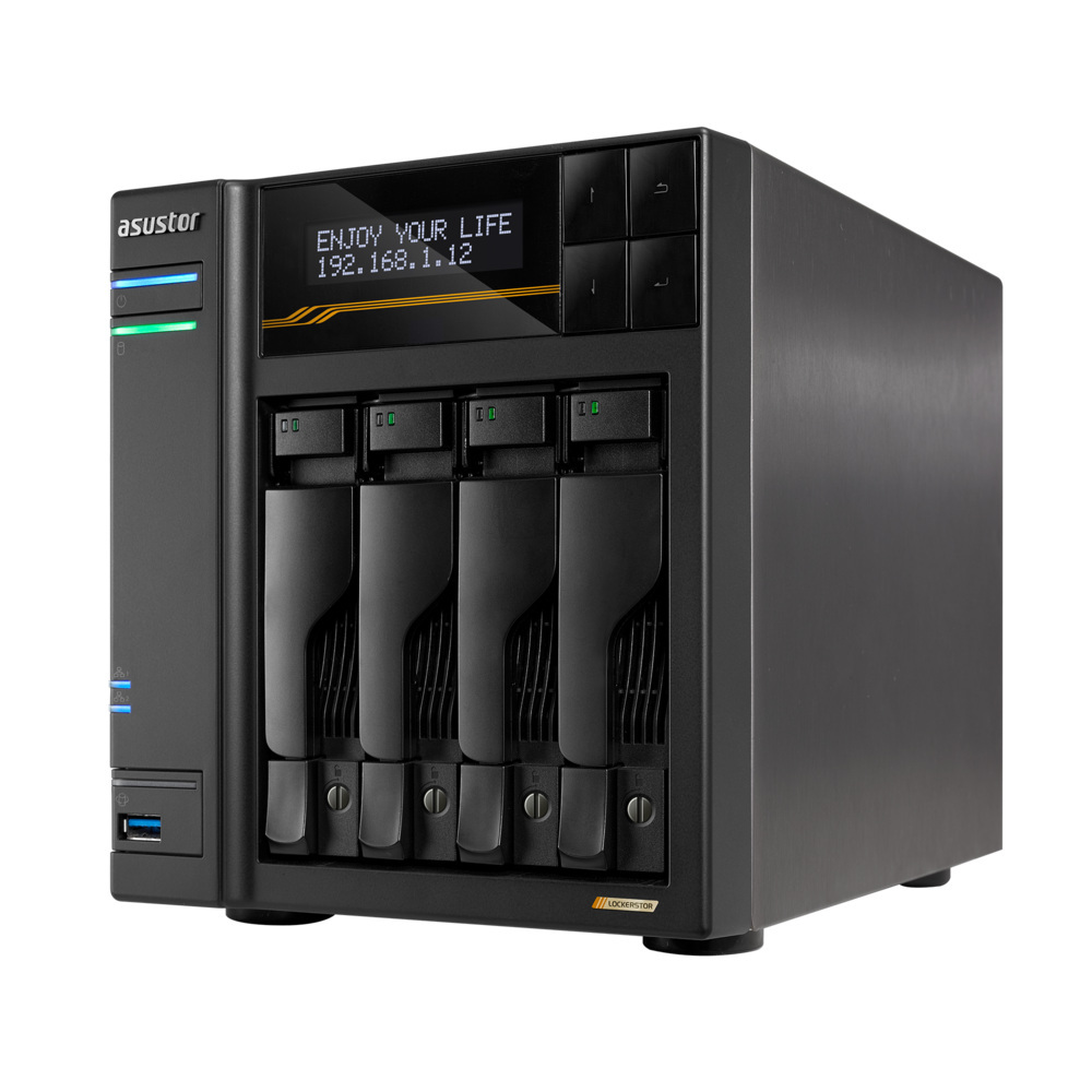 Asustor LOCKERSTOR 4 Gen3 AS6804T 4-bay AMD V3C14 16GB Asustor LOCKERSTOR 4 Gen3 AS6804T 4-bay AMD V3C14 16GB