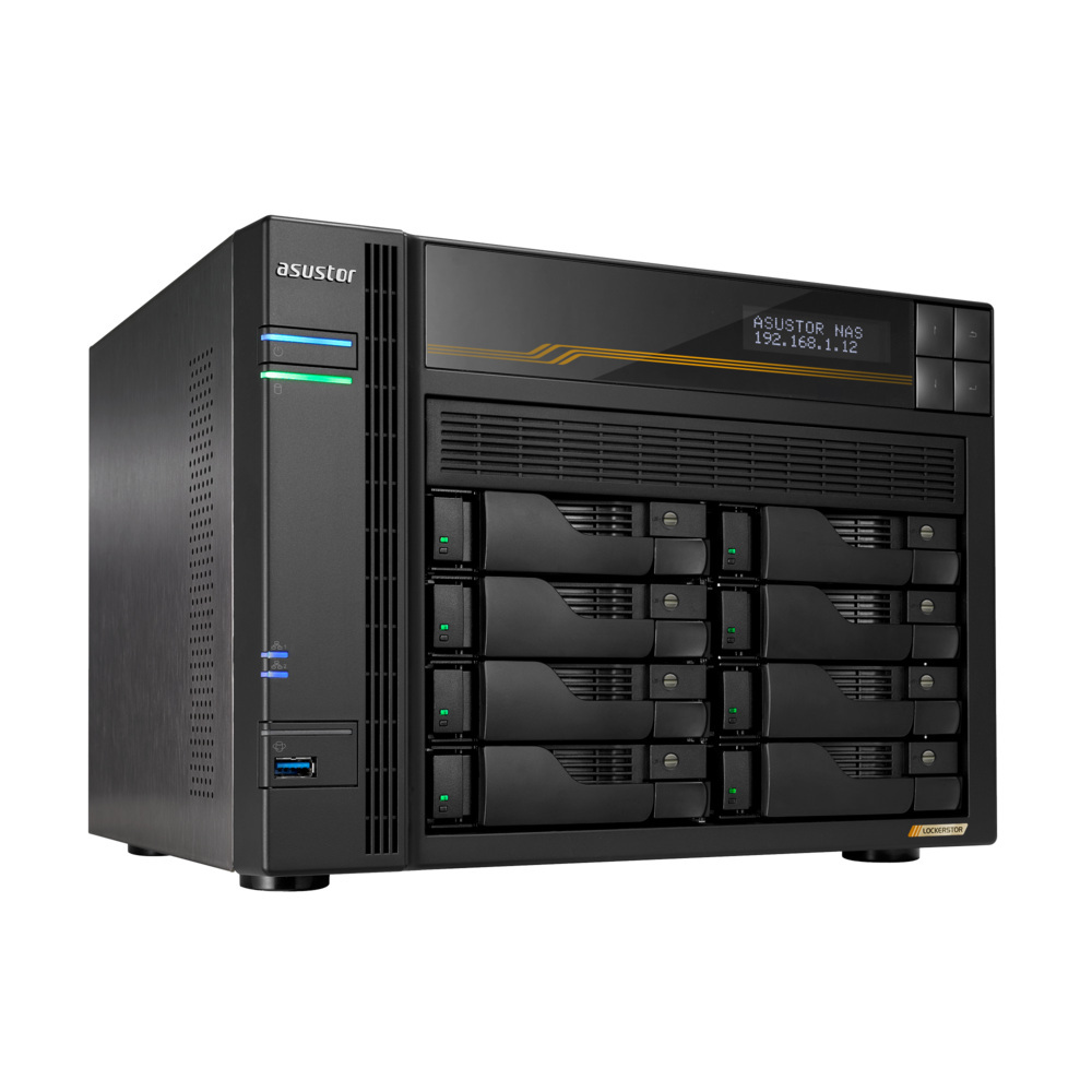 Asustor LOCKERSTOR 8 Gen3 AS6808T 8-bay AMD V3C14 16GB Asustor LOCKERSTOR 8 Gen3 AS6808T 8-bay AMD V3C14 16GB