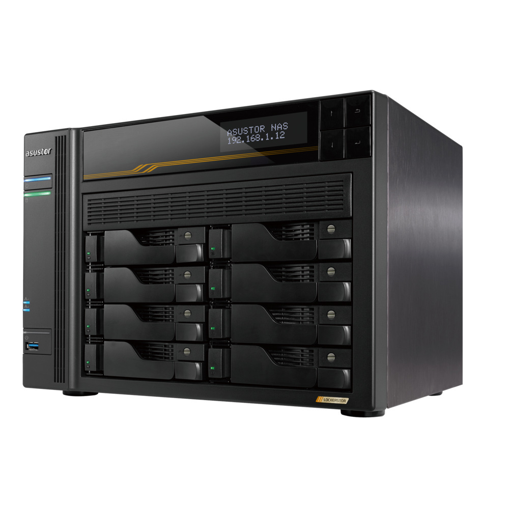 Asustor LOCKERSTOR 8 Gen3 AS6808T 8-bay AMD V3C14 16GB Asustor LOCKERSTOR 8 Gen3 AS6808T 8-bay AMD V3C14 16GB