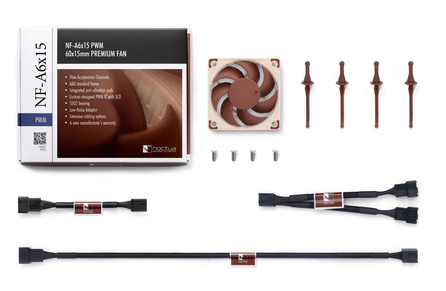 Zdjęcie produktu: Wentylator Noctua NF A6x15 PWM 60mm Zdjęcie produktu: Wentylator Noctua NF A6x15 PWM 60mm