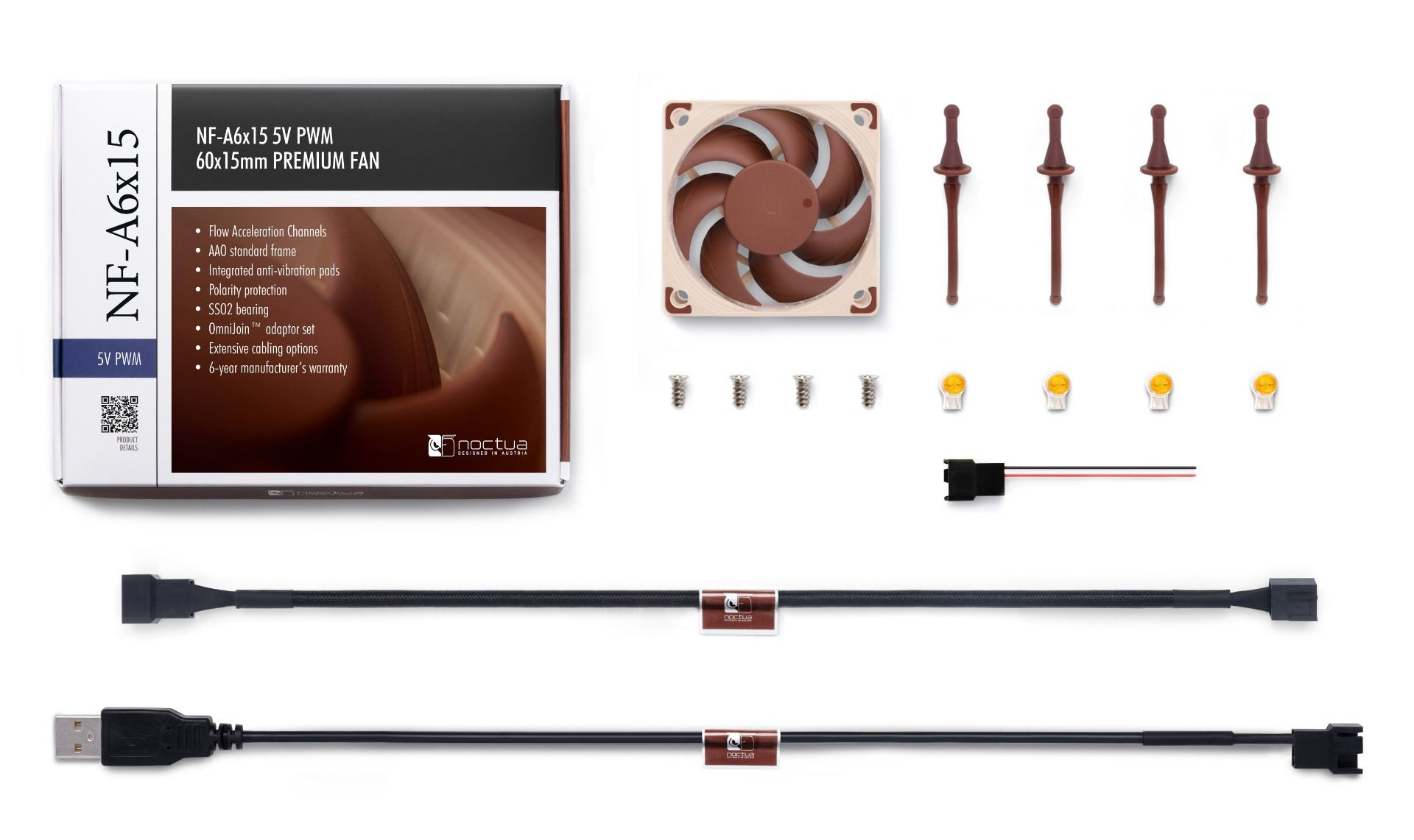 Wentylator Noctua NF A6x15 5V PWM 60mm