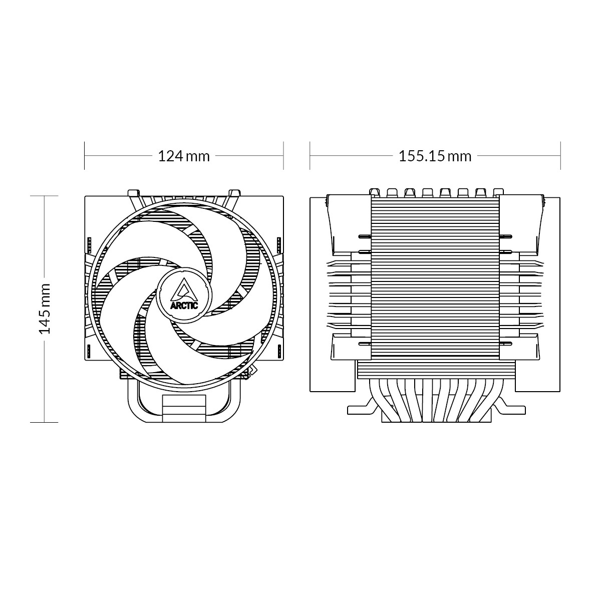 Serwerowe chłodzenie procesora Arctic Freezer 4U-M Rev. 2 Serwerowe chłodzenie procesora Arctic Freezer 4U-M Rev. 2