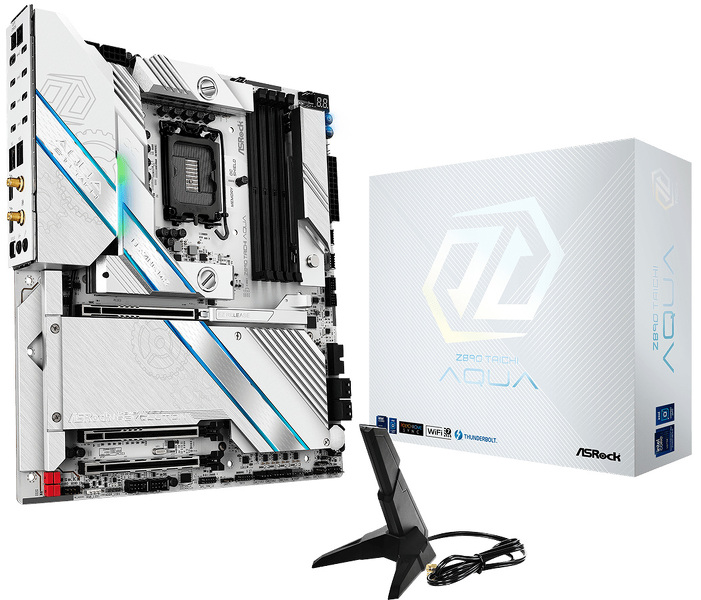 Zdjęcie produktu: Płyta główna ASRock Z890 TAICHI AQUA DDR5 LGA1851 Zdjęcie produktu: Płyta główna ASRock Z890 TAICHI AQUA DDR5 LGA1851