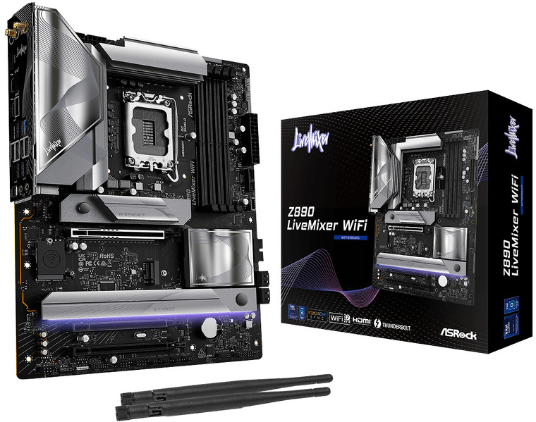 Zdjęcie produktu: Płyta główna ASRock Z890 LIVEMIXER WIFI DDR5 LGA1851 Zdjęcie produktu: Płyta główna ASRock Z890 LIVEMIXER WIFI DDR5 LGA1851