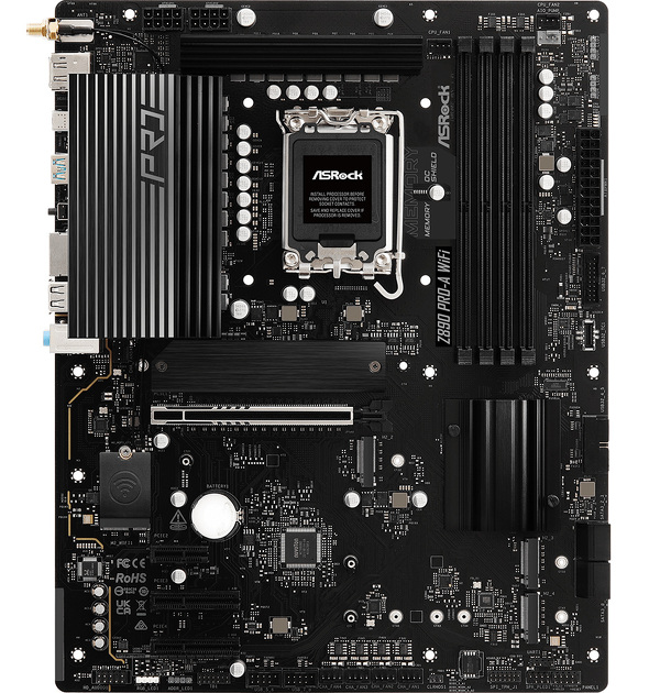 Zdjęcie produktu: Płyta główna ASRock Z890 PRO-A WIFI DDR5 LGA1851 Zdjęcie produktu: Płyta główna ASRock Z890 PRO-A WIFI DDR5 LGA1851