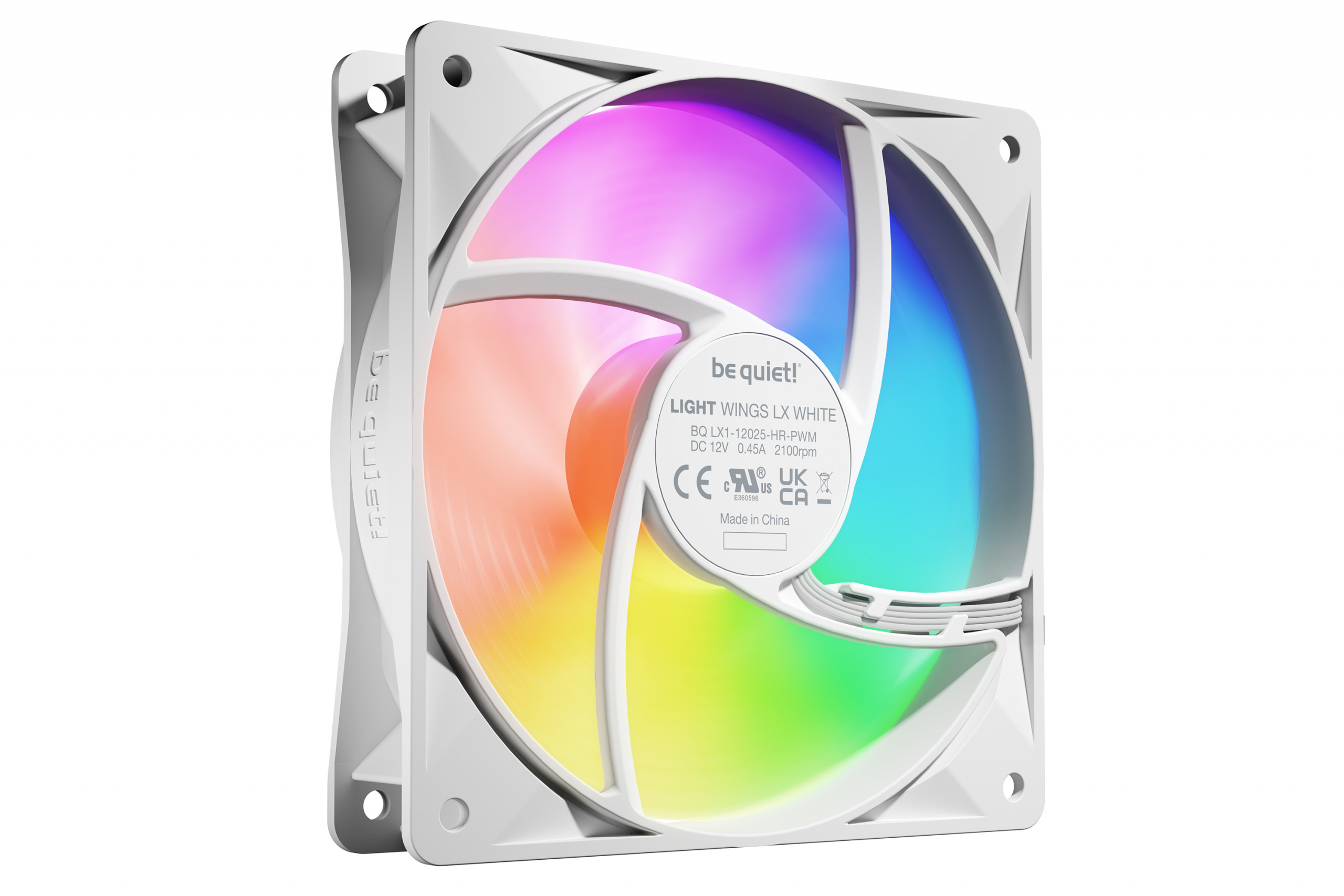 Zestaw wentylatorów be quiet! Light Wings LX 120mm PWM High-Speed White 3 szt (BL125) Zestaw wentylatorów be quiet! Light Wings LX 120mm PWM High-Speed White 3 szt (BL125)