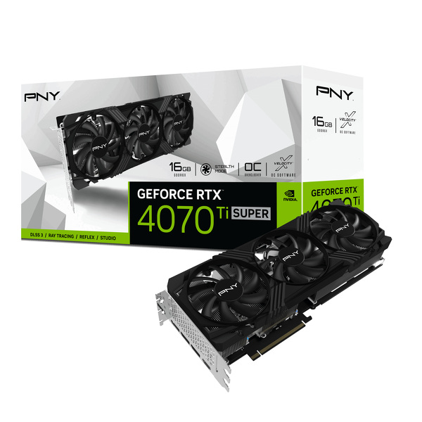 Zdjęcie produktu: PNY GeForce RTX 4070 Ti SUPER 16GB XLR8 GAMING VERTO DLSS 3 Zdjęcie produktu: PNY GeForce RTX 4070 Ti SUPER 16GB XLR8 GAMING VERTO DLSS 3