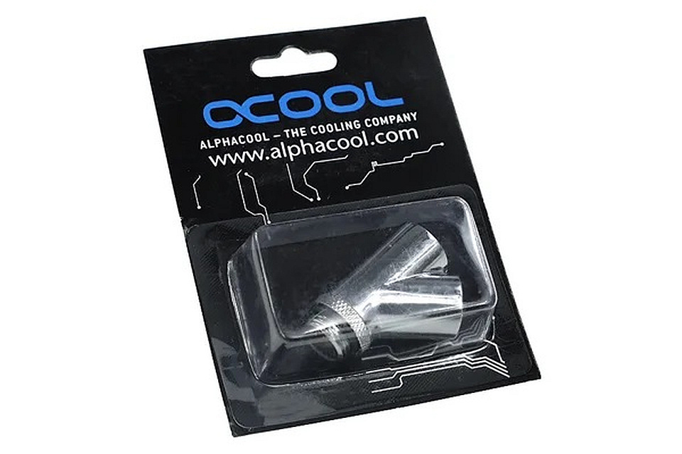 Alphacool HF Y-45° connector - G1/4 rotatable - 2x internal 1x external thread - Chrome Alphacool HF Y-45° connector - G1/4 rotatable - 2x internal 1x external thread - Chrome