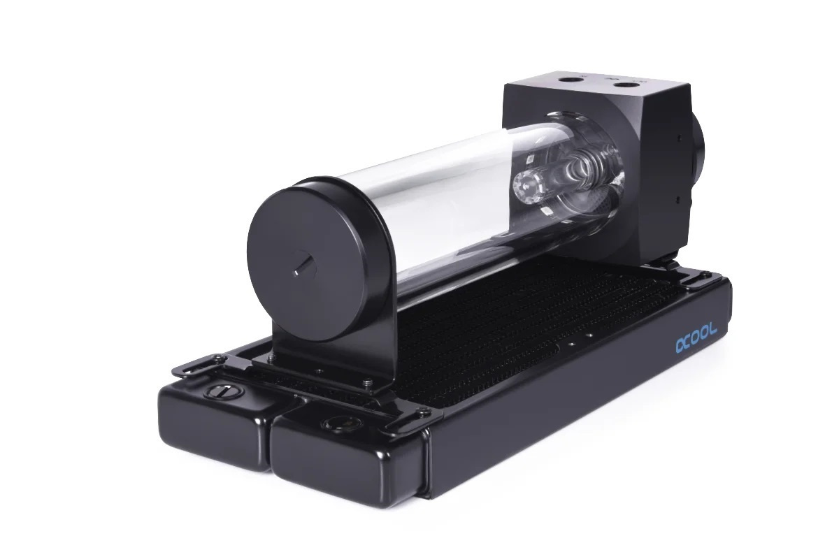 Alphacool Core 200 Aurora reservoir acetal/acrylic with Apex pump Alphacool Core 200 Aurora reservoir acetal/acrylic with Apex pump