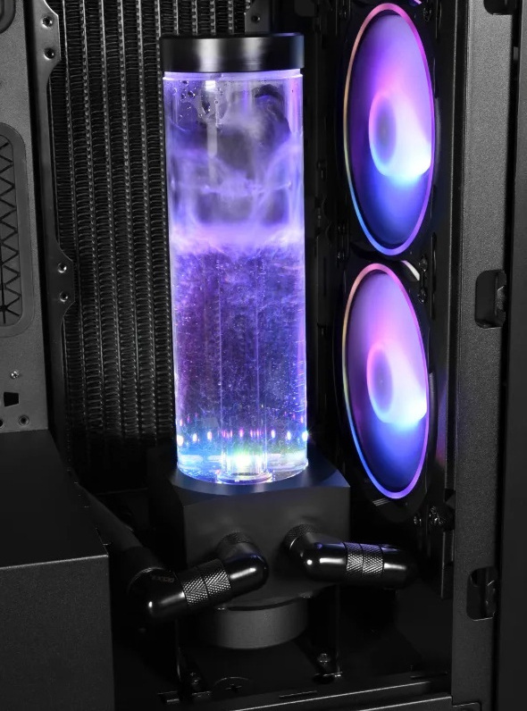 Alphacool Core 200 Aurora reservoir acetal/acrylic with Apex pump Alphacool Core 200 Aurora reservoir acetal/acrylic with Apex pump