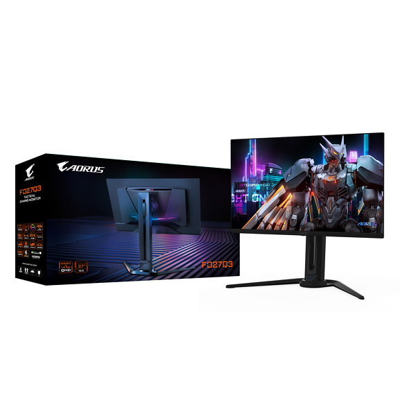 Zdjęcie produktu: Monitor Gigabyte Aorus FO27Q3 27" OLED QHD 360Hz Zdjęcie produktu: Monitor Gigabyte Aorus FO27Q3 27" OLED QHD 360Hz