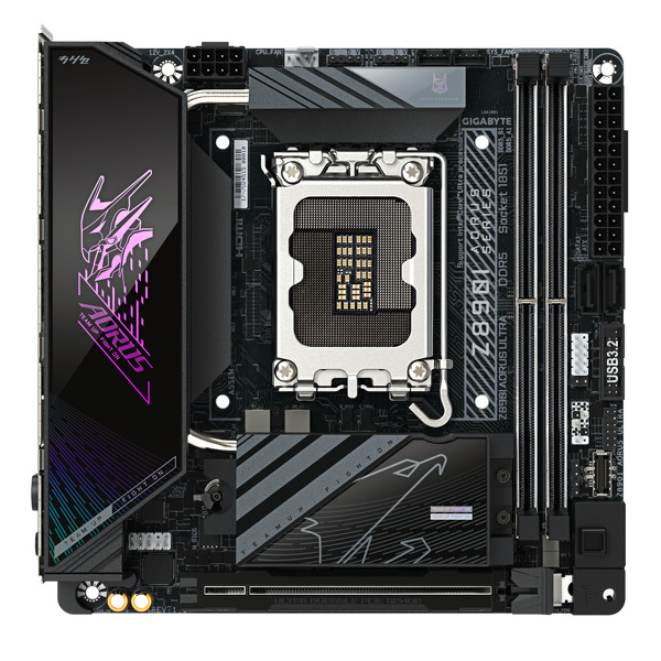 Zdjęcie produktu: Płyta główna Gigabyte Z890I AORUS ULTRA DDR5 ITX LGA1851 Zdjęcie produktu: Płyta główna Gigabyte Z890I AORUS ULTRA DDR5 ITX LGA1851