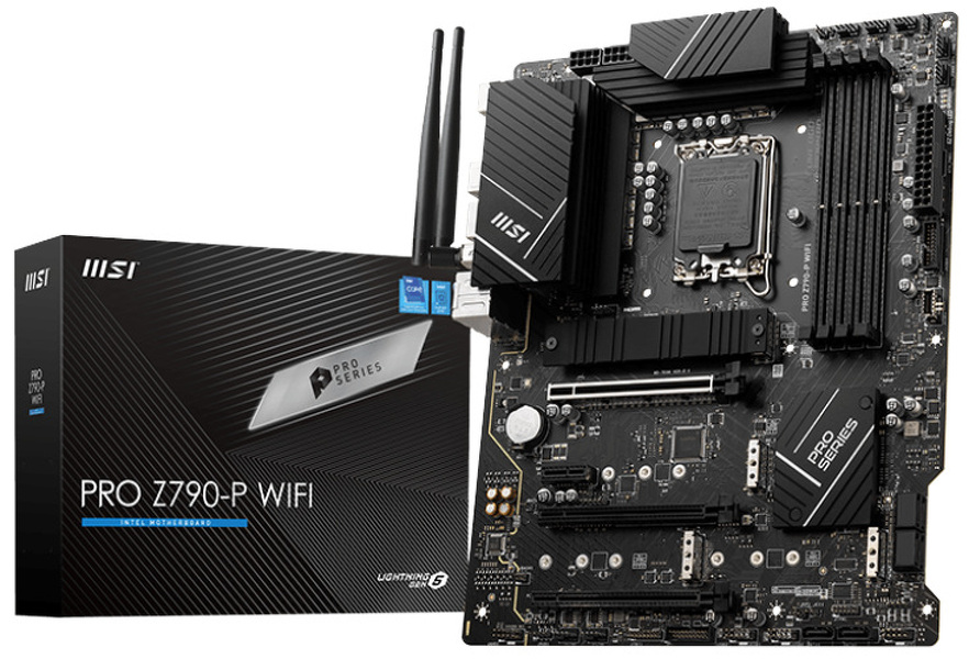 Zdjęcie produktu: Płyta główna MSI PRO Z790-P WIFI DDR5 LGA1700 Zdjęcie produktu: Płyta główna MSI PRO Z790-P WIFI DDR5 LGA1700